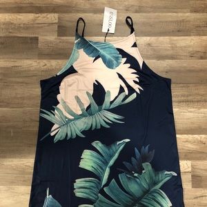 Tropical Printed Summer Dress